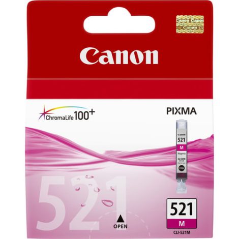 CLI-521 M. Type: Original, Ink type: Pigment-based ink, Printing colours: Magenta 11704732 / Canon Cartridges