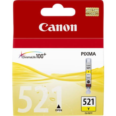 CLI-521 Y. Type: Original, Ink type: Pigment-based ink, Printing colours: yellow 35041406 / Canon Cartridges