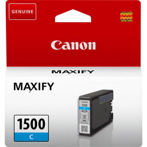 PGI-1500C. Type: Original, Printing colours: Cyan, Brand compatibility: 63058910 / Canon Cartridges
