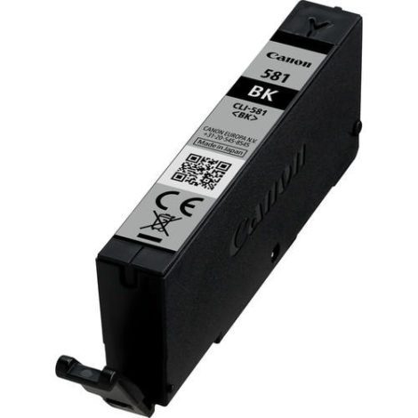 CLI-581BK. Type: Original, Ink type: Pigment-based ink, Printing colours: Black 61170792 / Canon Cartridges