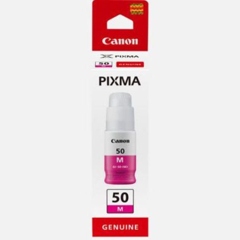 GI-50 M. Type: Original, Ink type: Pigment-based ink, Printing colours: Magenta. Sheets quantity: 7700 sheets 89471076 / Canon Cartridges