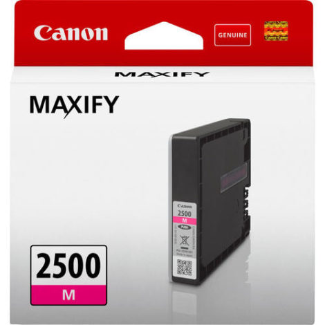 PGI-2500M. Type: Original, Ink type: Pigment-based ink, Printing colours: Magenta 63058916 / Canon Cartridges