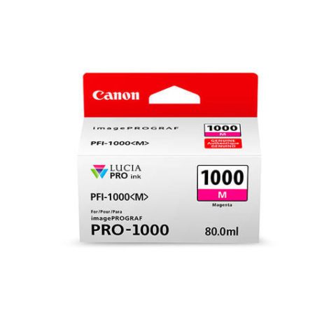 PFI-1000 M. Type: Original, Ink type: Pigment-based ink, Printing colours: Magenta. Volume: 80 ml 50727931 / Canon Cartridges