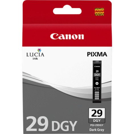 PGI-29DGY Dark Grey Ink Cartridge, Original, Pigment-based ink, Dark grey, , PIXMA PRO-1, 1 pc(s) 22941416 / Canon Cartridges
