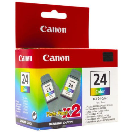 BCI-24CL. Type: Original, Ink type: Pigment-based ink, Printing colours: Cyan, Magenta, Yellow 39702623 / Canon Cartridges