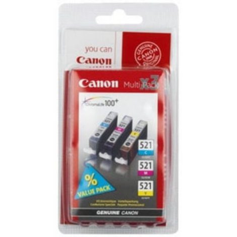 CLI-521 C/M/Y, Original, Pigment-based ink, Cyan,Magenta,Yellow, PIXMA MP990, 3 pc(s), Inkjet printing 21825912 / Canon Cartridges