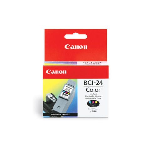 BCI 24 - Ink tank - 1 x yellow, cyan, magenta - 170 pages 43179354 / Canon Cartridges