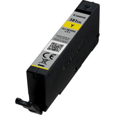 CLI-581Y XXL. Type: Original, Ink type: Pigment-based ink, Printing colours: Yellow 131267446 / Canon Cartridges