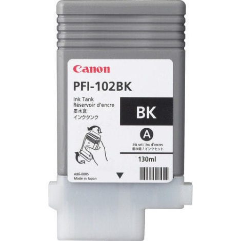 PFI-102BK. Type: Original, Ink type: Pigment-based ink, Printing colours: Black 15667399 / Canon Cartridges