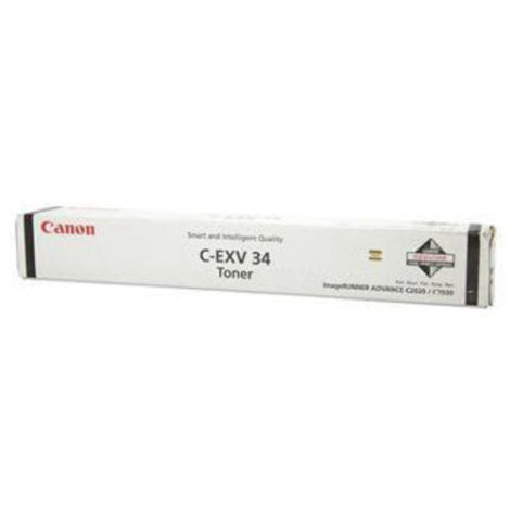 C-EXV 34. Black toner page yield: 23000 pages, Printing colours: Black, Quantity per pack: 1 pc(s) 17548960 / Canon Cartridges