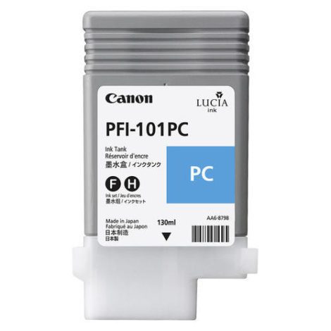 PFI-101PC, Original, Dye-based ink, Photo cyan, , iPF5100, iPF5000, iPF6200, iPF6100, iPF6000S, Inkjet printing 126241173 / Canon Cartridges