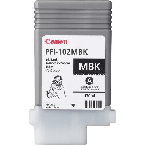 PFI-102MBK. Type: Original, Ink type: Pigment-based ink, Printing colours: Matte black 35041508 / Canon Cartridges