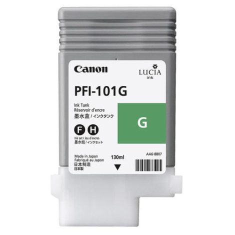 PFI-101G. Type: Original, Ink type: Pigment-based ink, Printing colours: Green. Print cartridge volume (metric): 130 ml 83466050 / Canon Cartridges