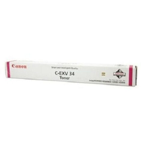 C-EXV 34. Colour toner page yield: 19000 pages, Printing colours: Magenta, Quantity per pack: 1 pc(s) 35052897 / Canon Cartridges