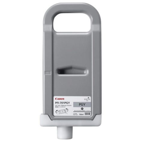 PFI-701PGY Pigment Photo Gray Ink Cartridge, Original, Dye-based ink, Photo grey, Inkjet printing, 700 ml 62009369 / Canon Cartridges