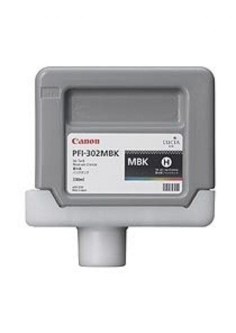 PFI-302MBK, Original, Pigment-based ink, Matte black, 1 pc(s), Inkjet printing, 330ml 116228447