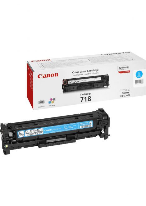 CRG-718 C. Colour toner page yield: 2900 pages, Printing colours: Cyan, Quantity per pack: 1 pc(s) 35052838