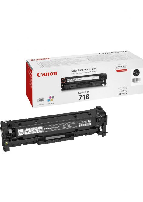 CRG-718 Bk. Black toner page yield: 3400 pages, Printing colours: Black, Quantity per pack: 1 pc(s) 35052837